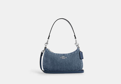 Teri Shoulder Bag Denim-Silver-Indigo Denim-Silver-Indigo