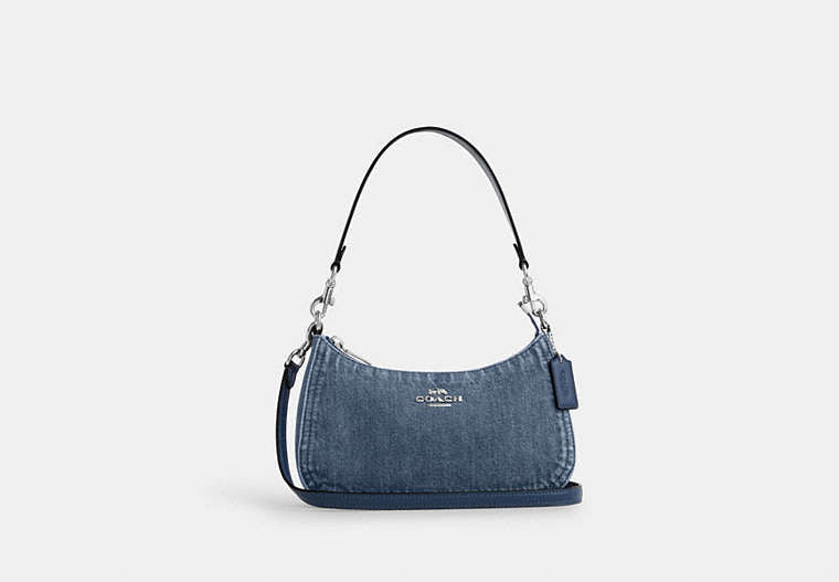 Teri Shoulder Bag Denim-Silver-Indigo Denim-Silver-Indigo