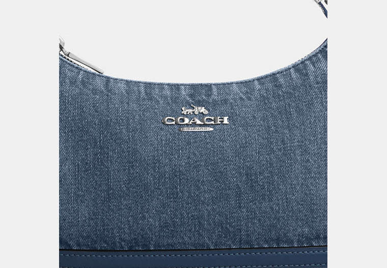 Teri Shoulder Bag Denim-Silver-Indigo Denim-Silver-Indigo