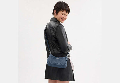 Teri Shoulder Bag Denim-Silver-Indigo Denim-Silver-Indigo
