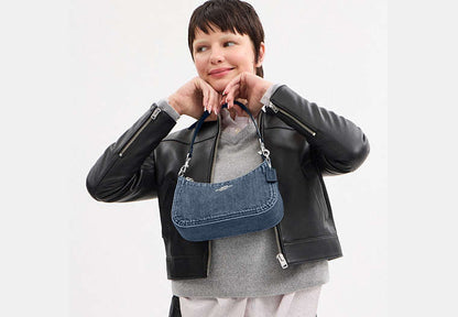 Teri Shoulder Bag Denim-Silver-Indigo Denim-Silver-Indigo
