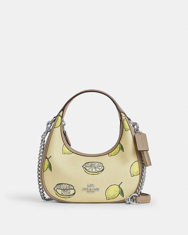 Carmen Mini Crossbody Bag With Lemon Print Sv-Garden Glade Multi Sv-Garden Glade Multi