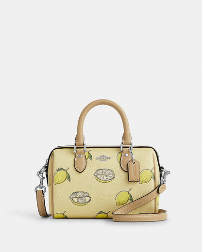 Mini Rowan Crossbody Bag With Lemon Print Sv-Garden Glade Multi Sv-Garden Glade Multi