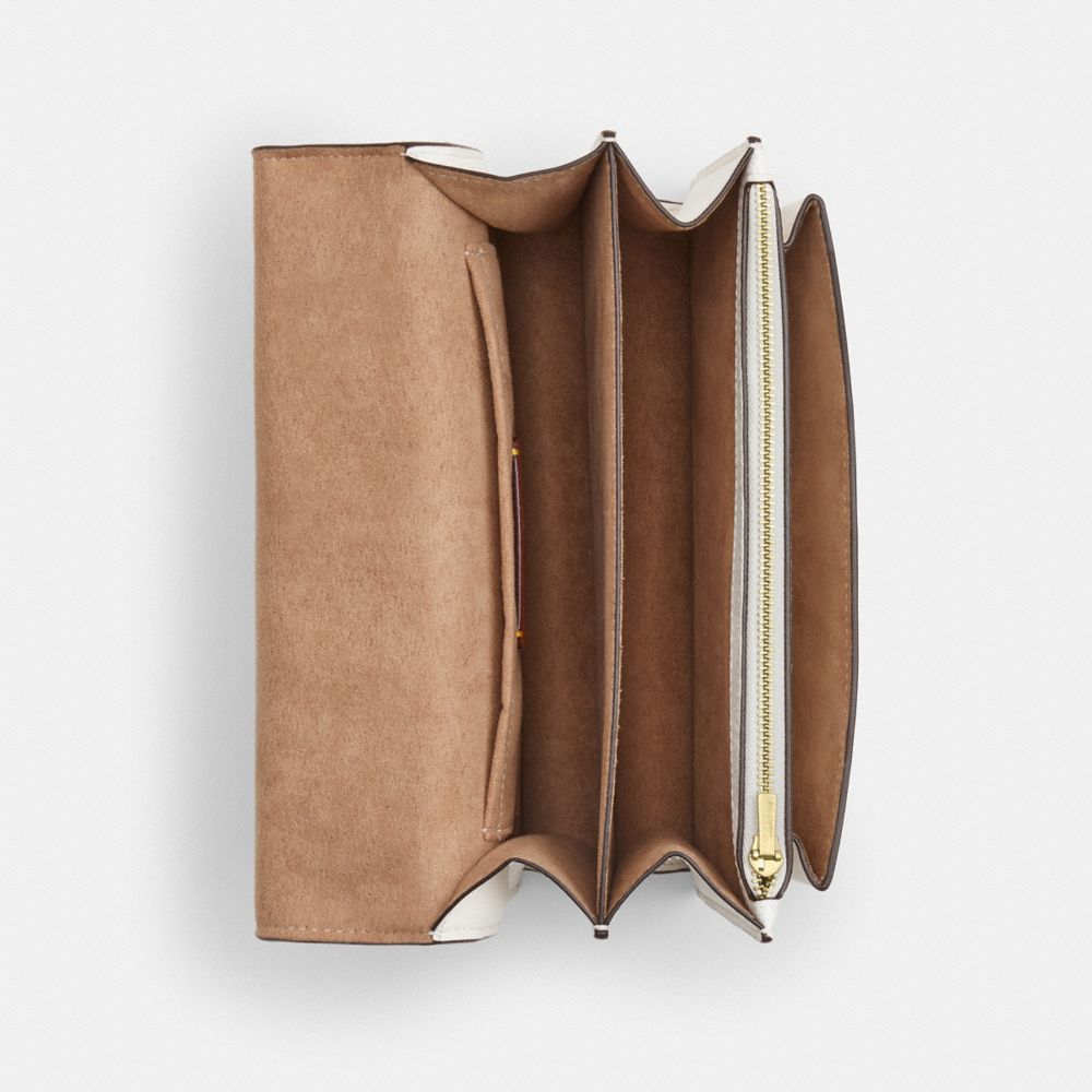 Coach Klare Crossbody Bag In Signature Canvas Gold White Chalk