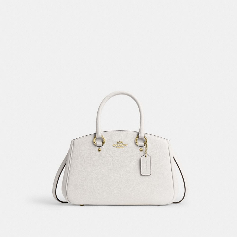 Savannah Small Carryall Bag Pebbled Leather-Gold-Chalk Pebbled Leather-Gold-Chalk