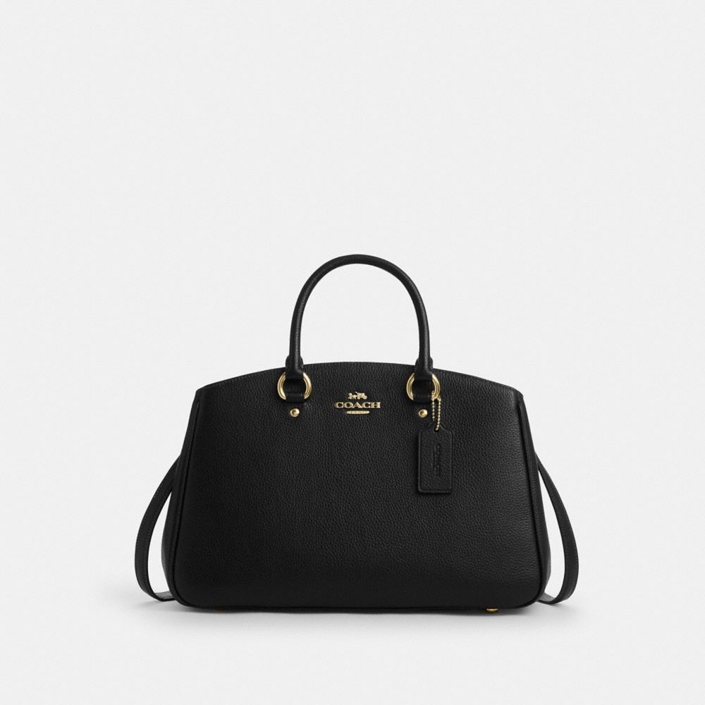 Coach Savannah Carryall Bag Gold Black