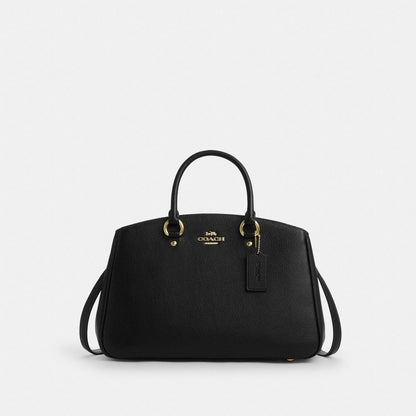 Coach Savannah Carryall Bag Gold Black