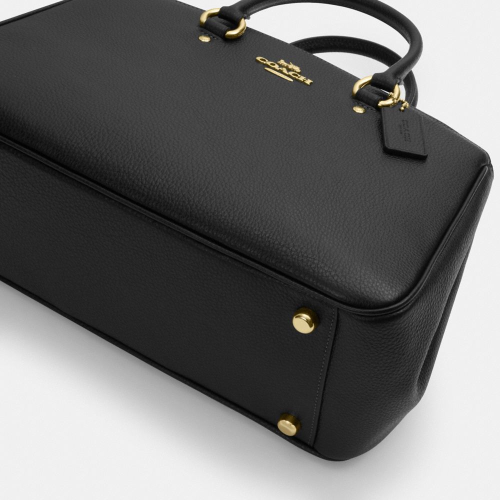 Coach Savannah Carryall Bag Gold Black