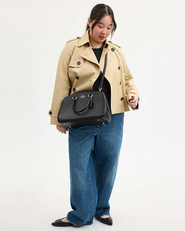 Savannah Carryall Bag Pebbled Leather-Gold-Black Pebbled Leather-Gold-Black