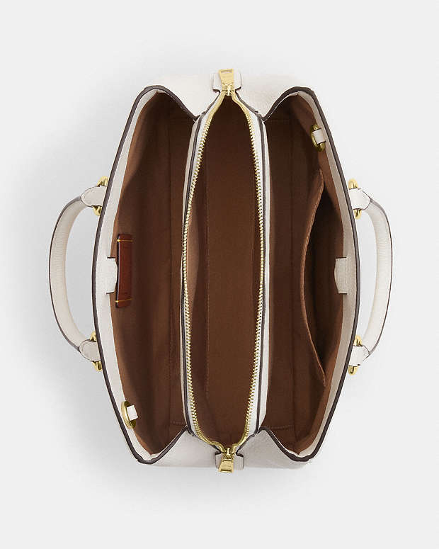 Savannah Carryall Bag Pebbled Leather-Gold-Chalk Pebbled Leather-Gold-Chalk