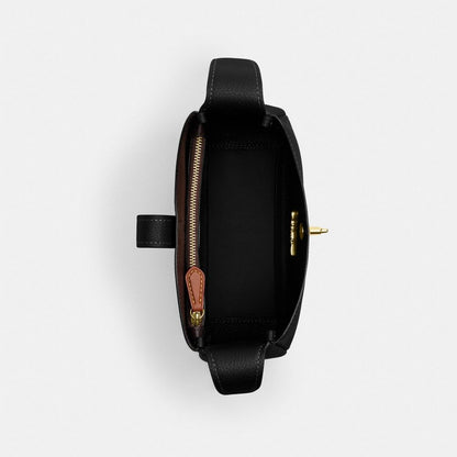 Coach Hadley Mini Crossbody Bag Gold Black