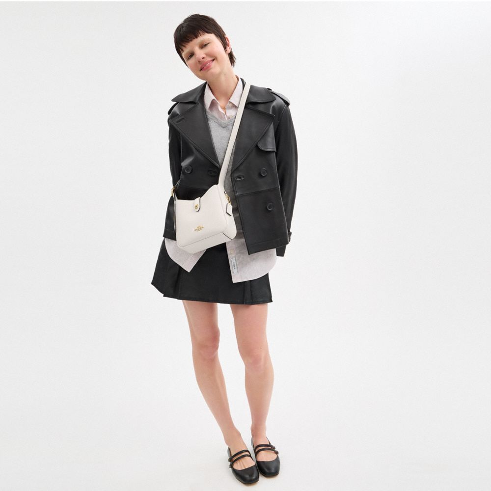 Coach Hadley Mini Crossbody Bag Gold Chalk