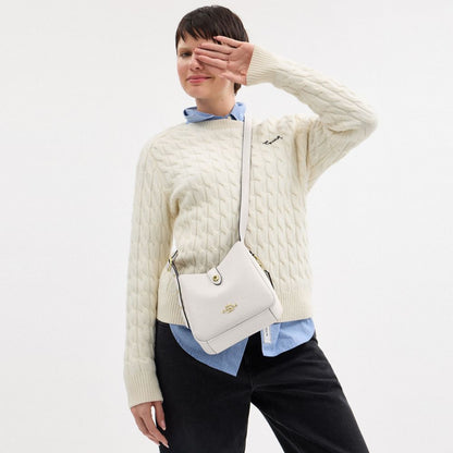 Coach Hadley Mini Crossbody Bag Gold Chalk