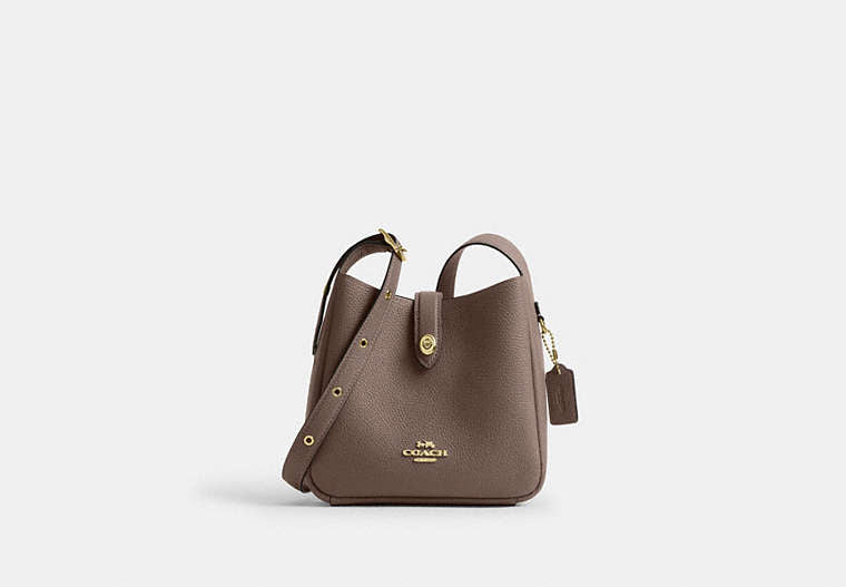Hadley Mini Crossbody Bag Pebbled Leather-Gold-Dark Stone Pebbled Leather-Gold-Dark Stone