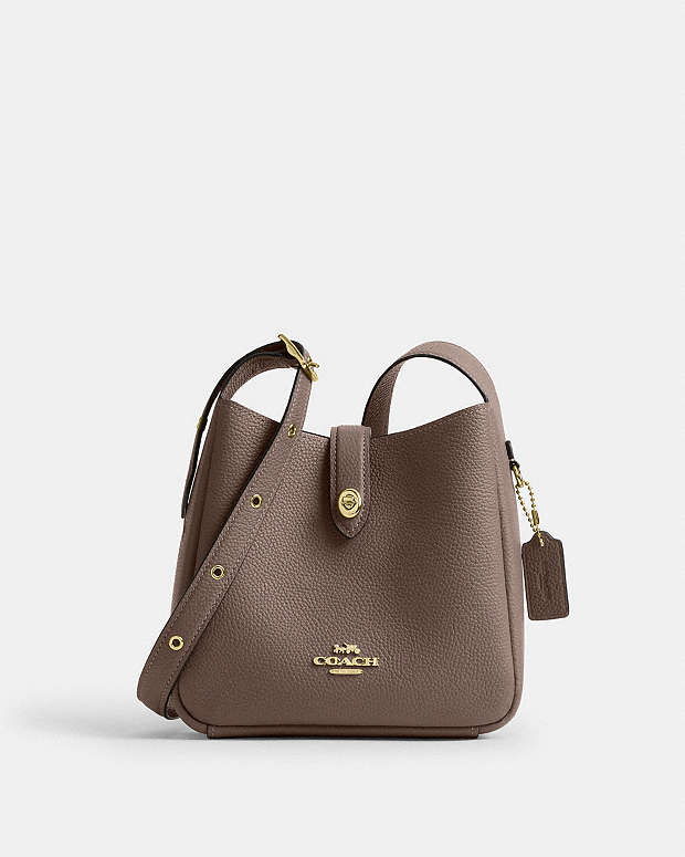 Hadley Mini Crossbody Bag Pebbled Leather-Gold-Dark Stone Pebbled Leather-Gold-Dark Stone