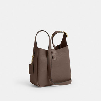Hadley Mini Crossbody Bag Pebbled Leather-Gold-Dark Stone Pebbled Leather-Gold-Dark Stone