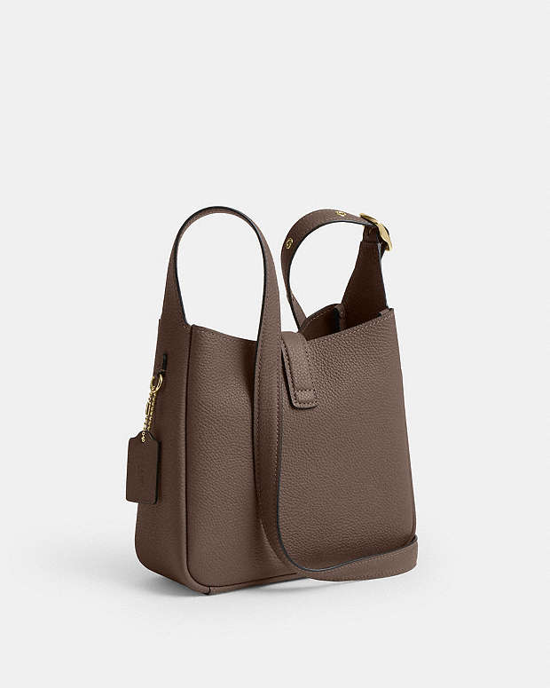 Hadley Mini Crossbody Bag Pebbled Leather-Gold-Dark Stone Pebbled Leather-Gold-Dark Stone