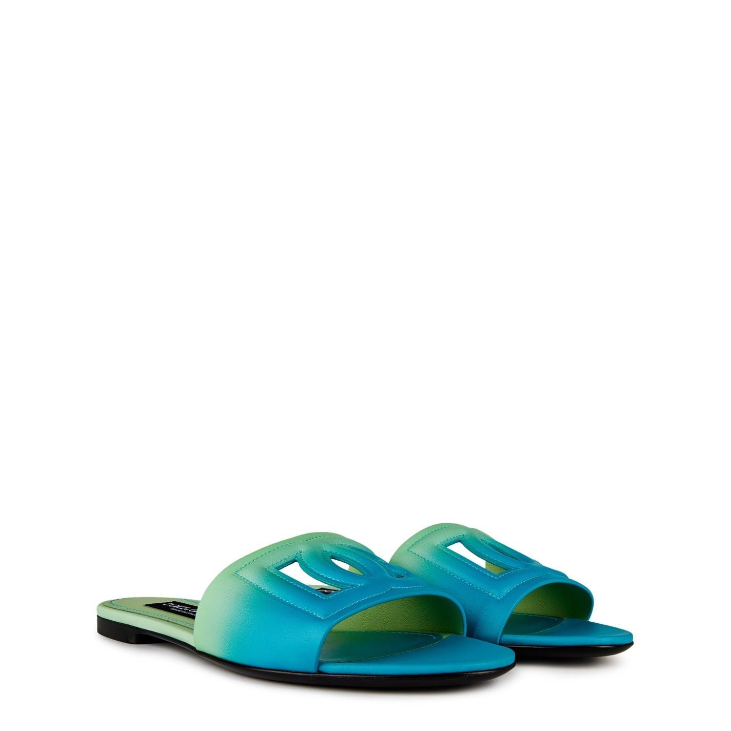  Calfskin Sliders Acqua