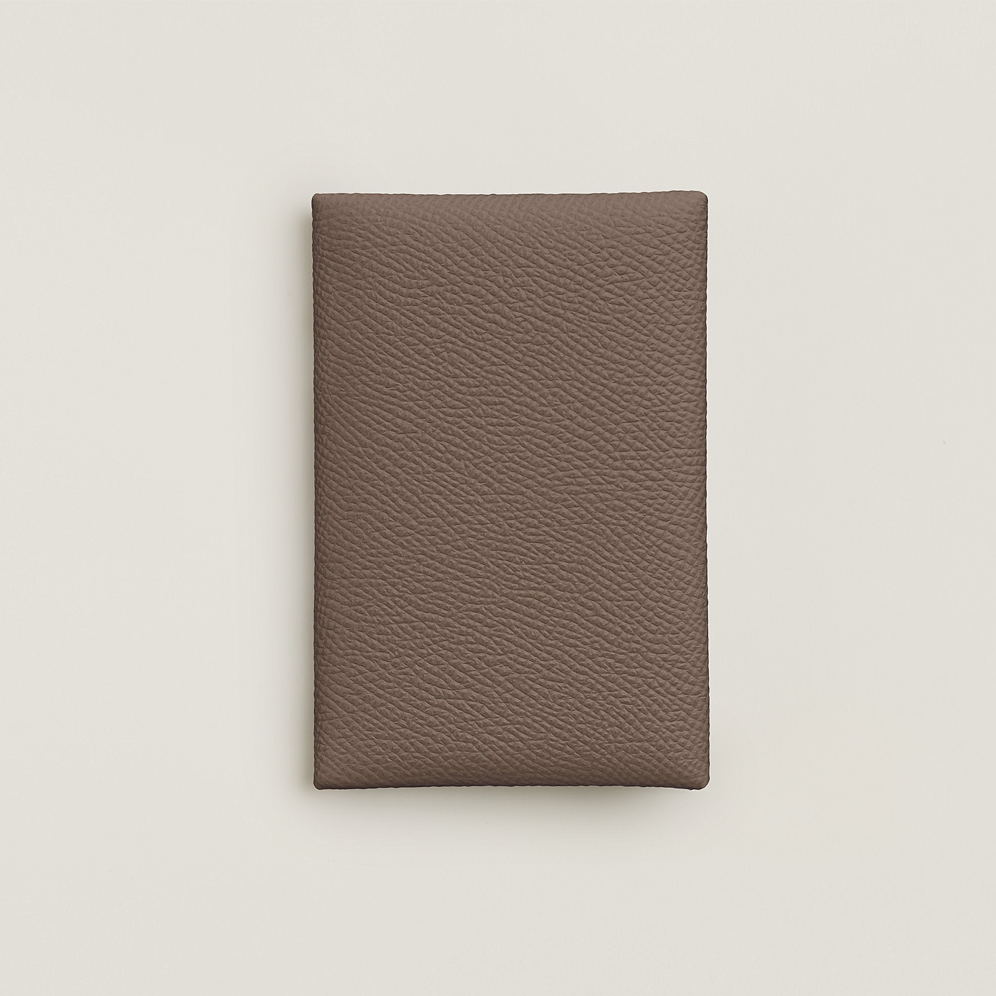  Hermes Calvi Card Holder Toupe