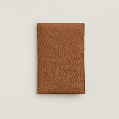  Hermes Calvi Card Holder Gold