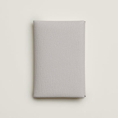  Hermes Calvi Card Holder Toupe