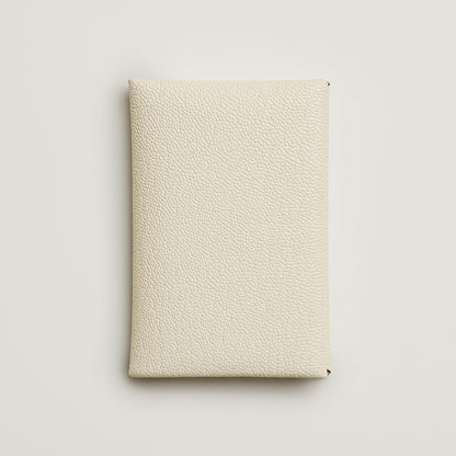 Hermes Calvi Card Holder Nata