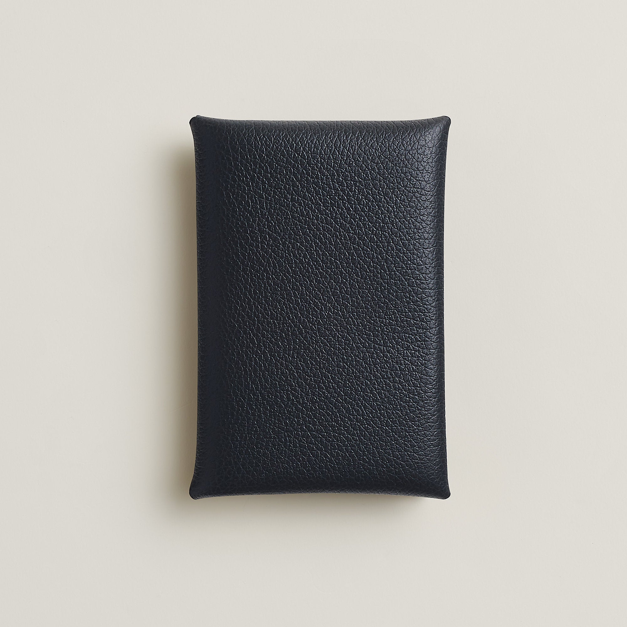  Hermes Calvi Card Holder New Bleu Ocan