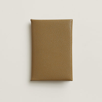  Hermes Calvi Card Holder Bronze Dor