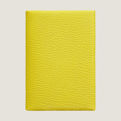  Hermes Calvi Duo Compact Card Holder Jaune Citron
