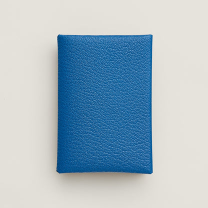  Hermes Calvi Duo Compact Card Holder Jaune Citron