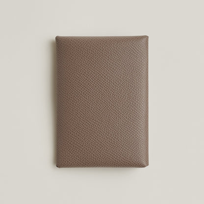  Hermes Calvi Duo Compact Card Holder Toupe