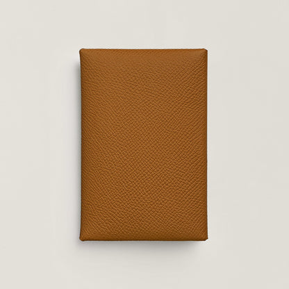  Hermes Calvi Duo Compact Card Holder Gold
