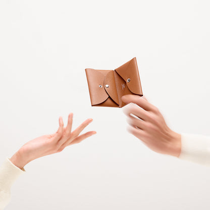  Hermes Calvi Duo Compact Card Holder Jaune Citron