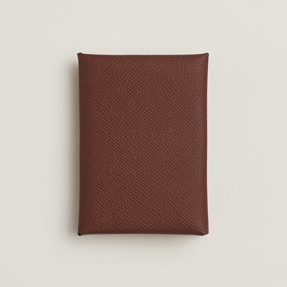  Hermes Calvi Duo Compact Card Holder Terre