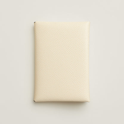  Hermes Calvi Duo Compact Card Holder Nata