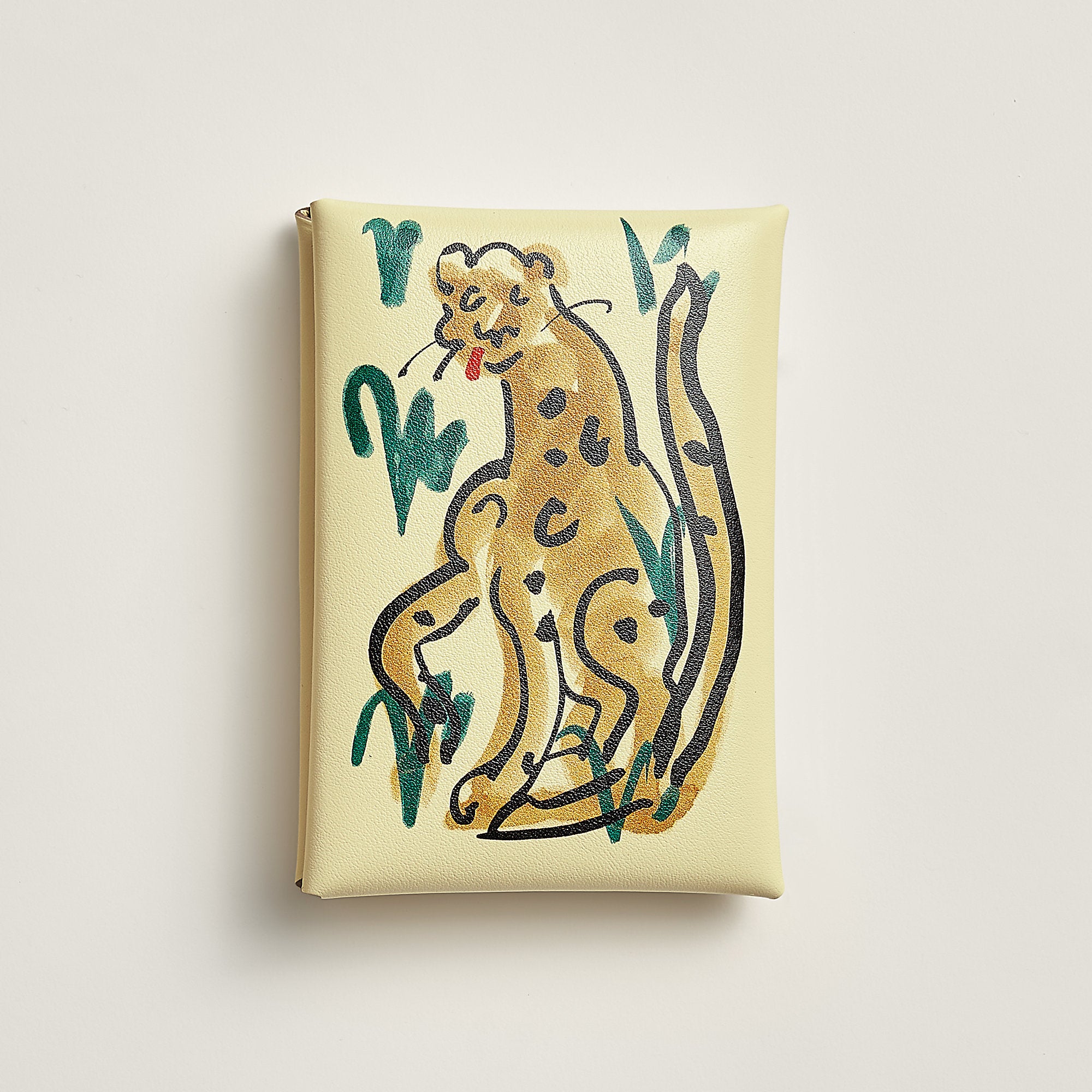  Hermes Calvi Duo Compact Card Holder Jaune Milton
