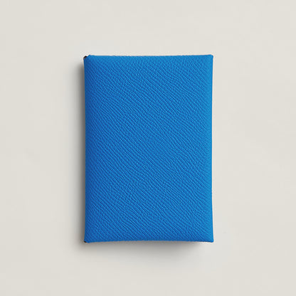  Hermes Calvi Duo Compact Verso Card Holder Menthe
