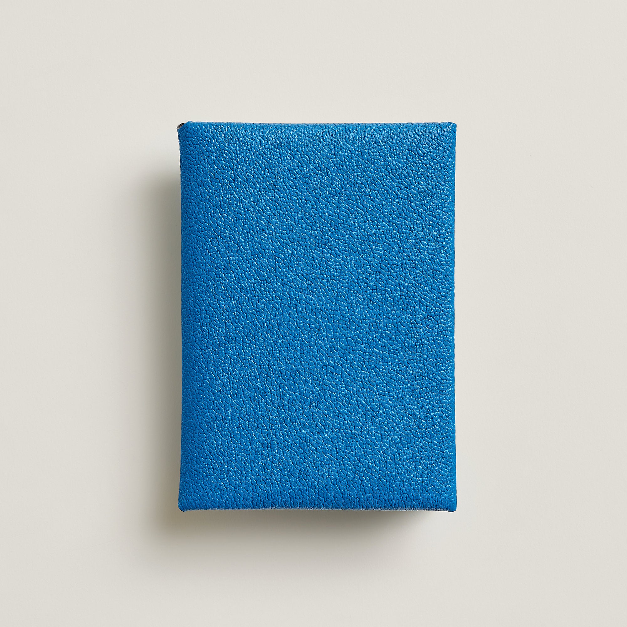  Hermes Calvi Duo Compact Verso Card Holder Jaune Citron