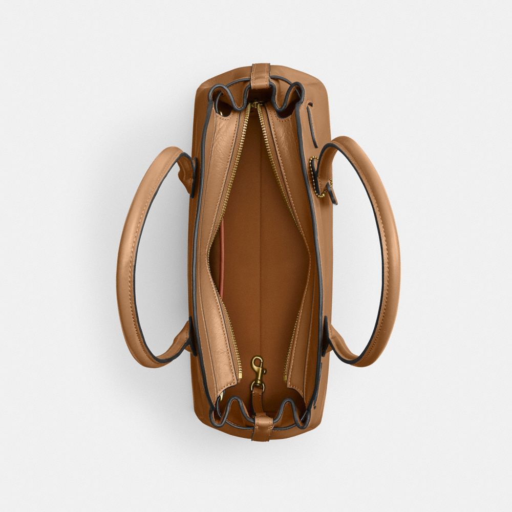 Coach Empire Carryall Bag 34 Brass Honey Brown