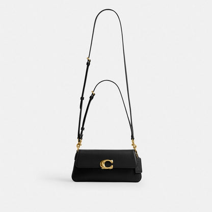 Coach Jet Shoulder Bag Brass Black