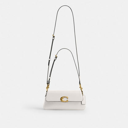 Coach Jet Shoulder Bag Brass Chalk