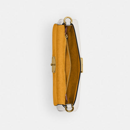 Coach Jet Shoulder Bag Brass Chalk