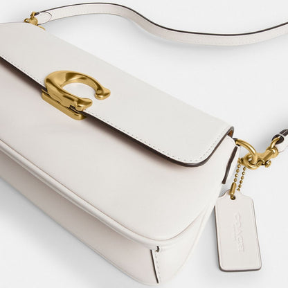 Coach Jet Shoulder Bag Brass Chalk