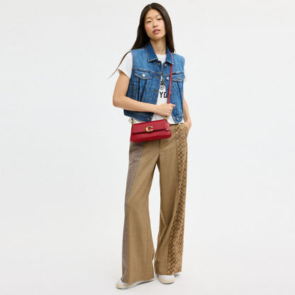 Coach Jet Shoulder Bag Brass/Poppy