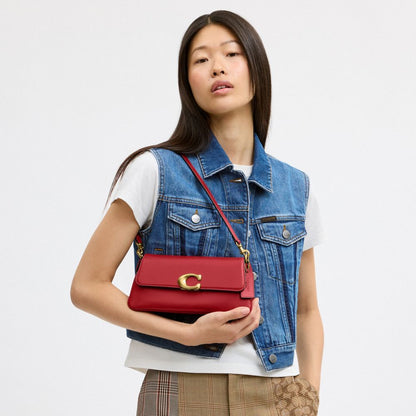 Coach Jet Shoulder Bag Brass/Poppy