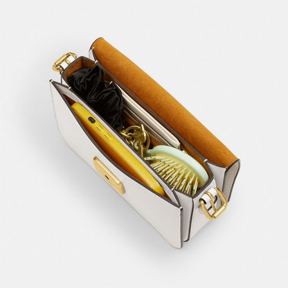 Coach Sage Shoulder Bag Brass Chalk