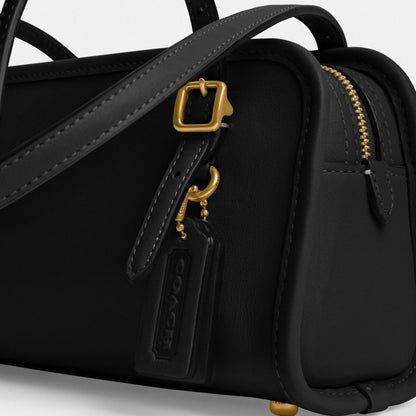 Coach Swing Zip Bag 20 Brass Black