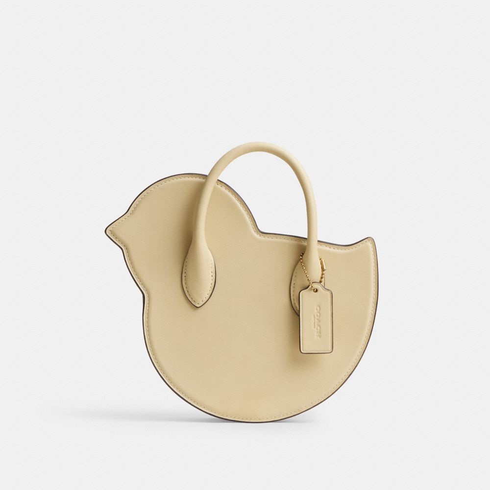 Coach Chick Bag In Regenerative Leather Brass Moonlight