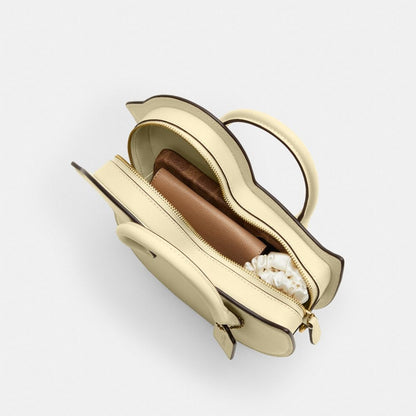 Coach Chick Bag In Regenerative Leather Brass Moonlight