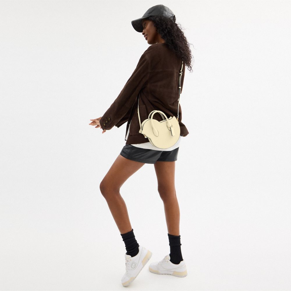 Coach Chick Bag In Regenerative Leather Brass Moonlight